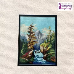 Obraz potok górski  - 25 x 19 cm